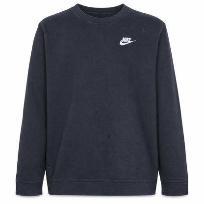 Nike Boys Black XL Crew Neck Fleece Pullover Sweatshirt with Logo
