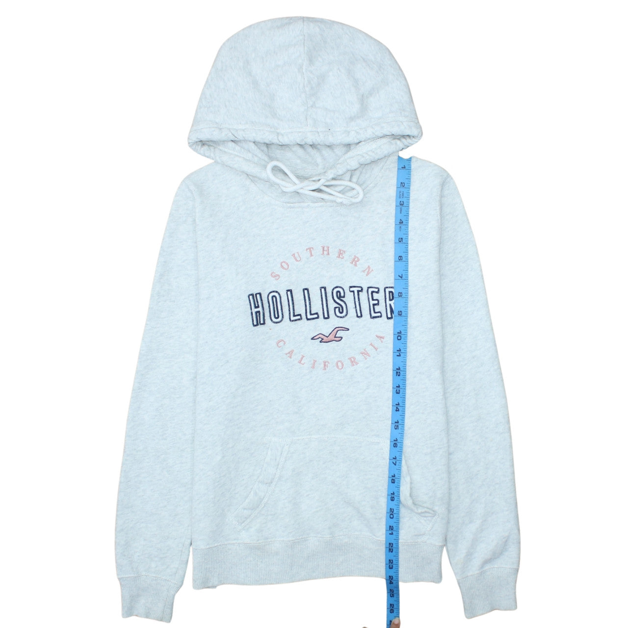 Womens UK Size S Hollister Grey Pullover Hoodie