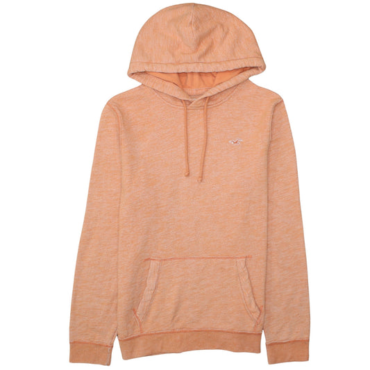 Mens UK Size L Hollister Orange Pullover Hoodie