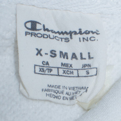 Womens UK Size XS Champion White Pullover Hoodie