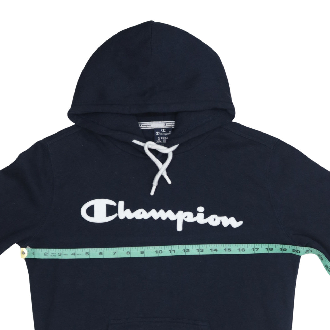 Mens UK Size XS Champion Blue Pullover Hoodie