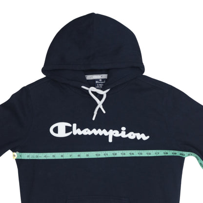 Mens UK Size XS Champion Blue Pullover Hoodie
