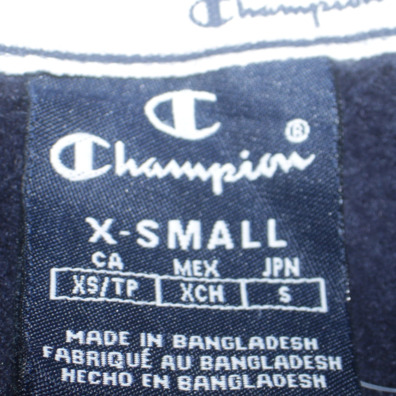 Mens UK Size XS Champion Blue Pullover Hoodie