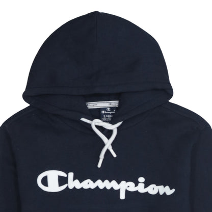 Mens UK Size XS Champion Blue Pullover Hoodie