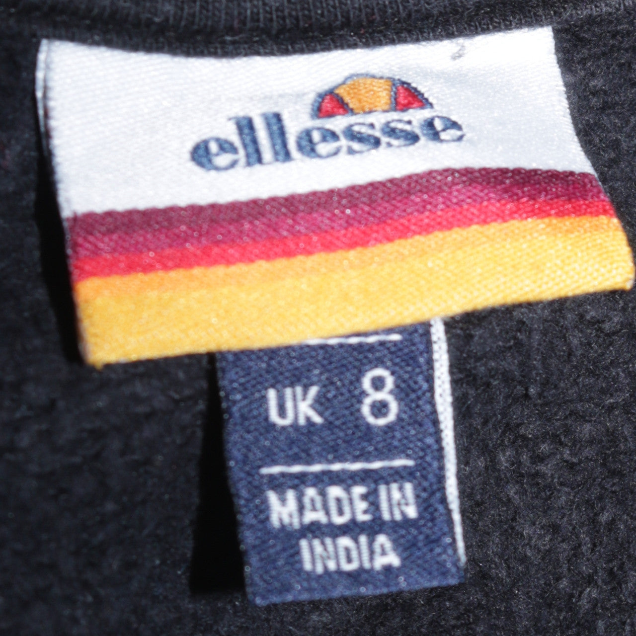 Womens UK Size 8 ellesse Black Pullover Hoodie