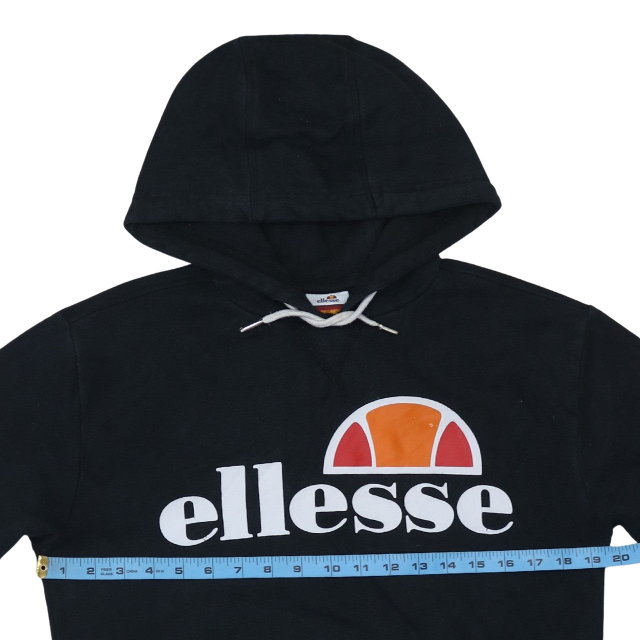 Womens UK Size 8 ellesse Black Pullover Hoodie