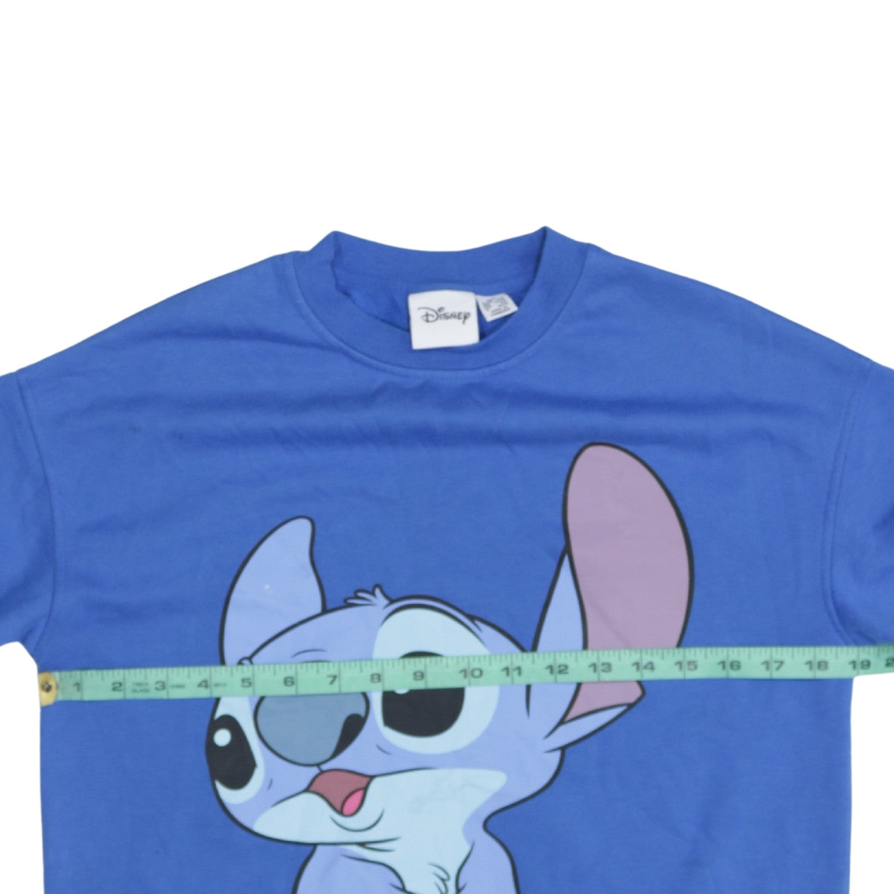 Womens UK Size 2XS Disney Blue Pullover Sweatshirt