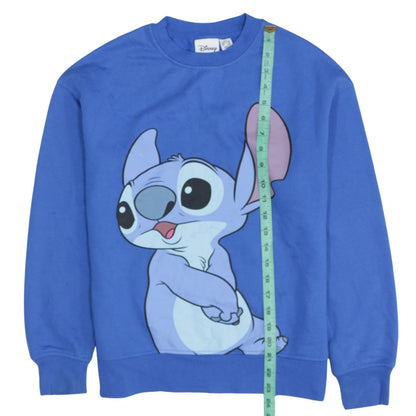 Womens UK Size 2XS Disney Blue Pullover Sweatshirt