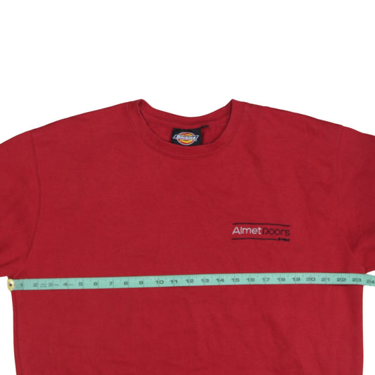 Mens UK Size XL Dickies Red Pullover Sweatshirt