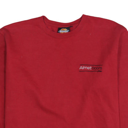 Mens UK Size XL Dickies Red Pullover Sweatshirt