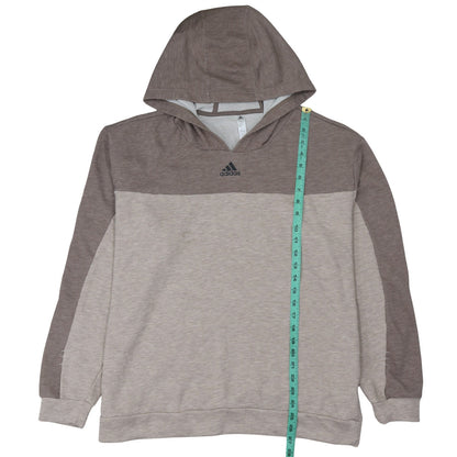 Mens UK Size L adidas Beige Pullover Hoodie