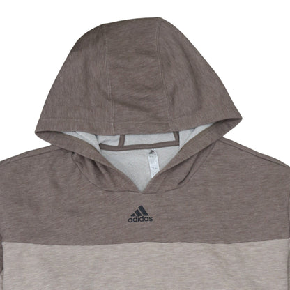 Mens UK Size L adidas Beige Pullover Hoodie