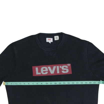 Mens UK Size M Levi's Black Pullover Sweatshirt