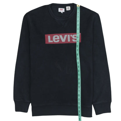 Mens UK Size M Levi's Black Pullover Sweatshirt