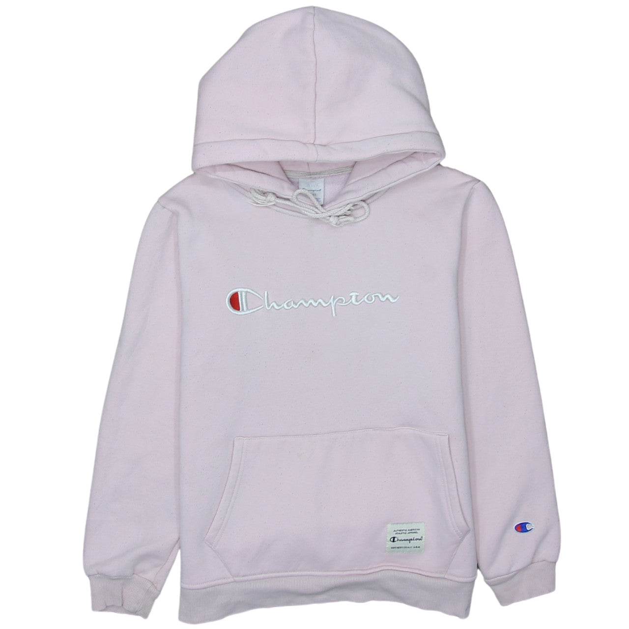 Womens UK Size S Champion Pink Pullover Hoodie