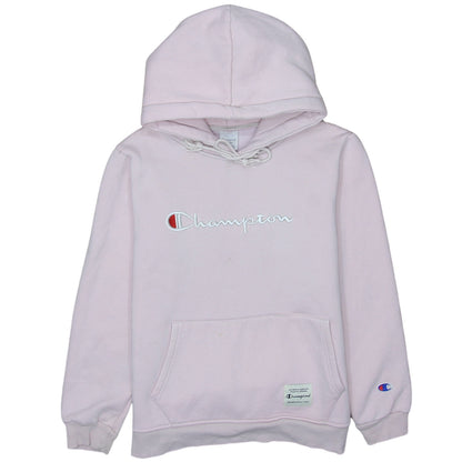 Womens UK Size S Champion Pink Pullover Hoodie