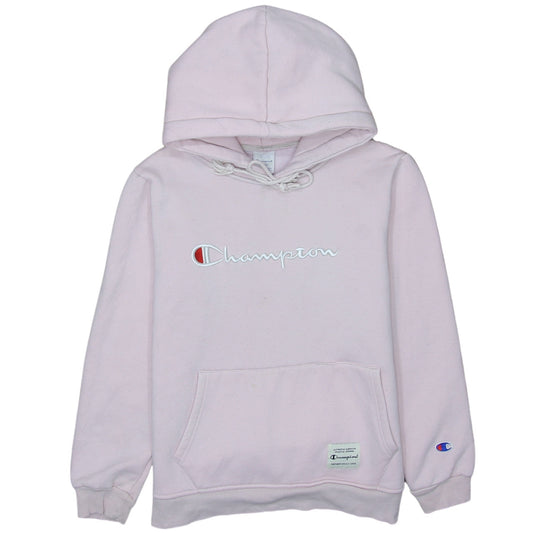Womens UK Size S Champion Pink Pullover Hoodie