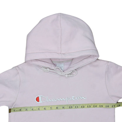 Womens UK Size S Champion Pink Pullover Hoodie