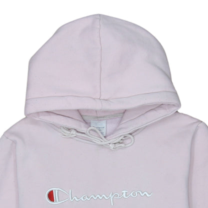 Womens UK Size S Champion Pink Pullover Hoodie