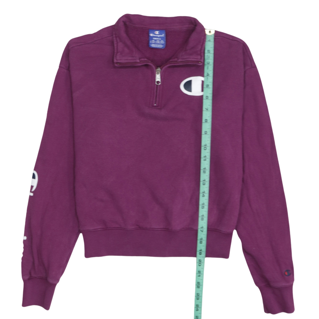 Womens UK Size S Champion Purple Pullover Sweatshirt