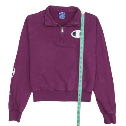 Womens UK Size S Champion Purple Pullover Sweatshirt
