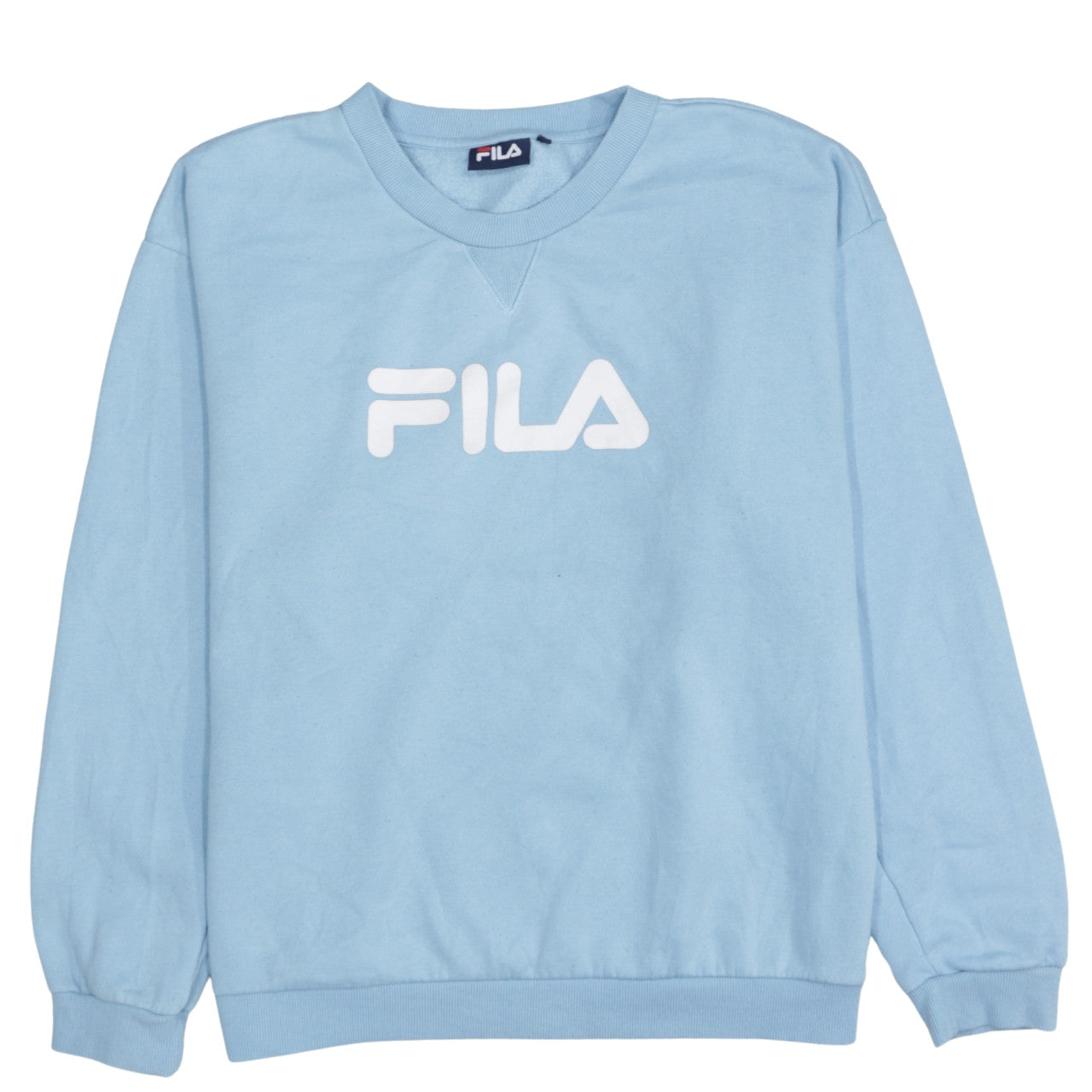 Mens UK Size L FILA Blue Pullover Sweatshirt