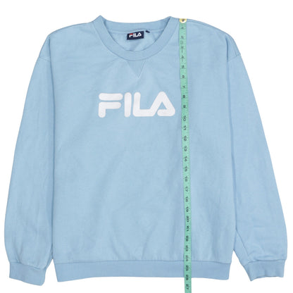 Mens UK Size L FILA Blue Pullover Sweatshirt