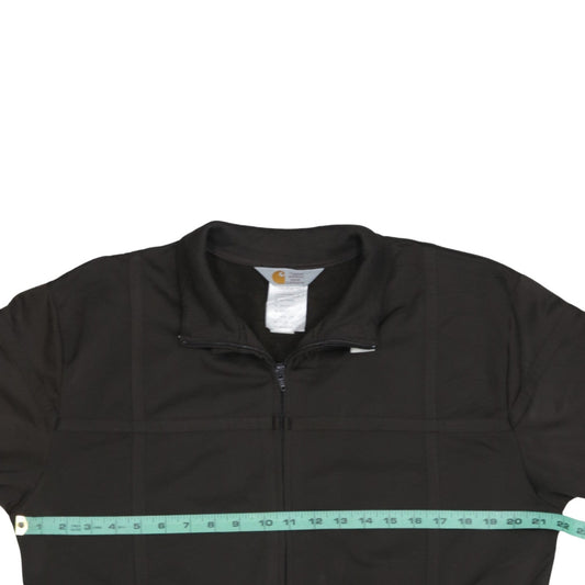 Carhartt Men's Black Track Jacket Size L Polyester Full Zip