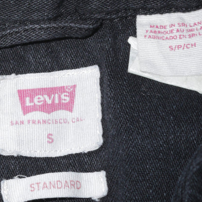 Levi's Men's Black Denim Long Sleeve Western Button-Up Shirt Size S
