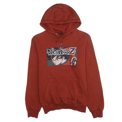 Mens UK Size M Dragon Ball Z Red Pullover Hoodie