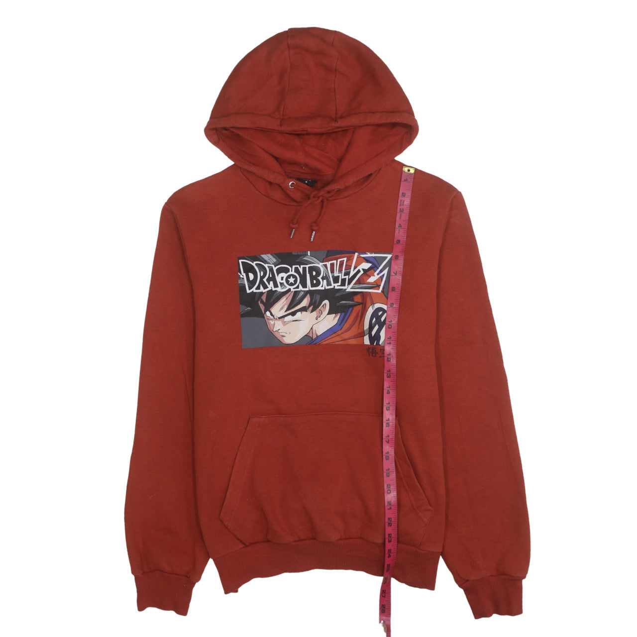 Mens UK Size M Dragon Ball Z Red Pullover Hoodie