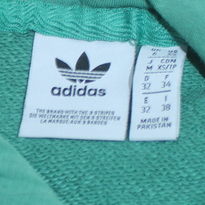 Womens UK Size XS adidas Green Pullover Hoodie