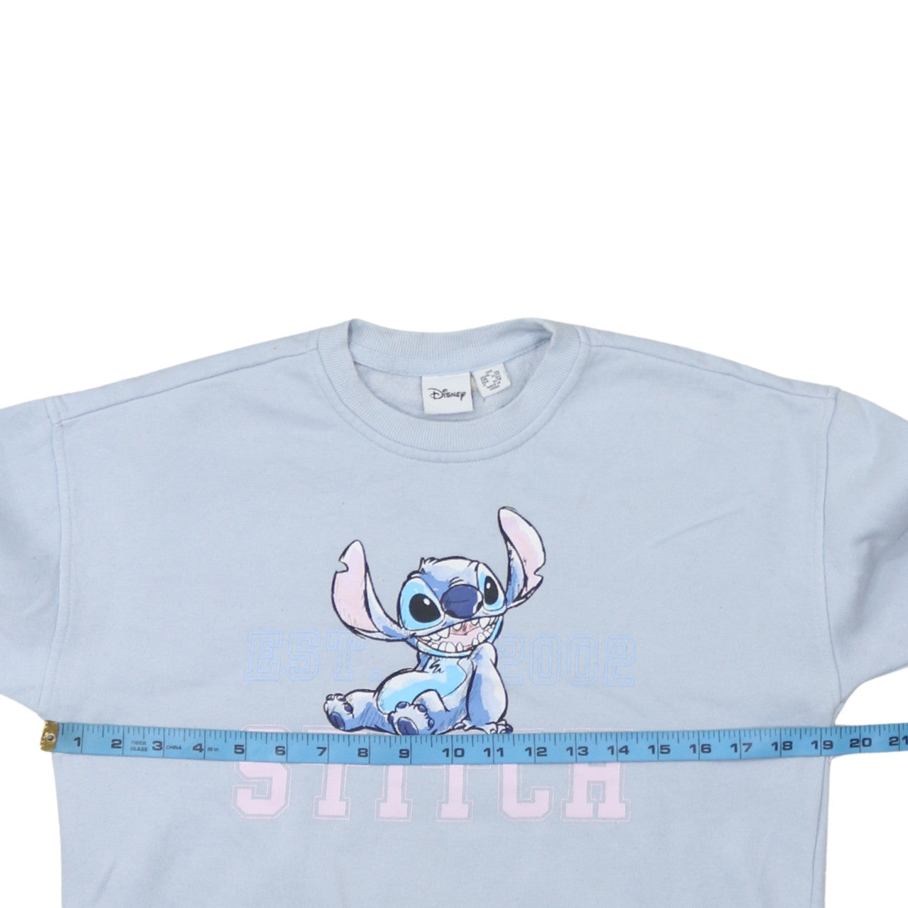 Womens UK Size 2XS Disney Blue Pullover Sweatshirt