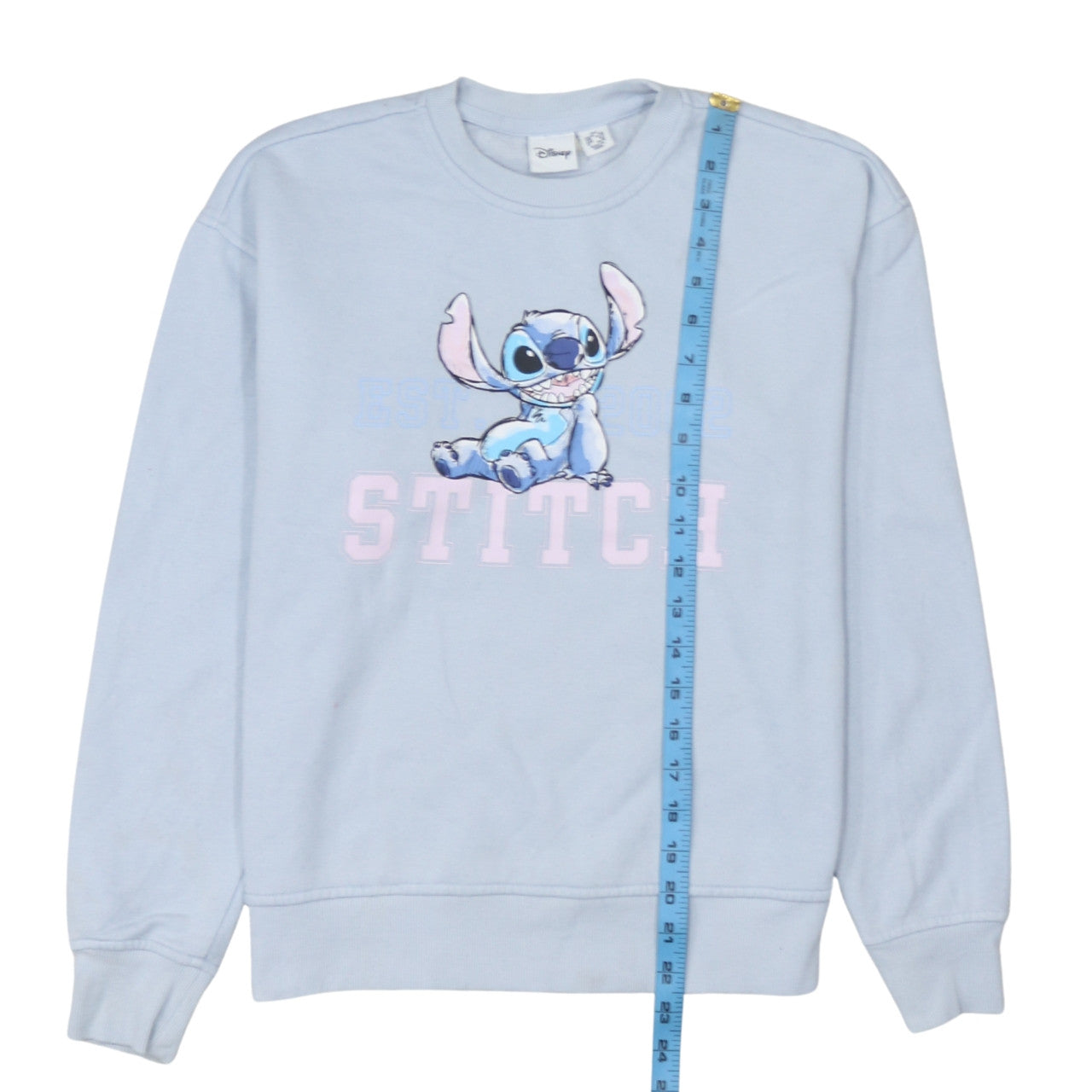 Womens UK Size 2XS Disney Blue Pullover Sweatshirt
