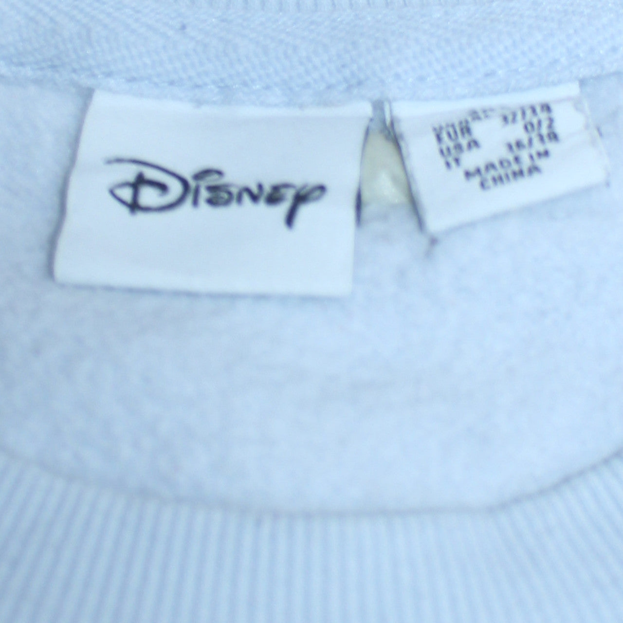Womens UK Size 2XS Disney Blue Pullover Sweatshirt