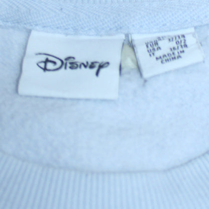 Womens UK Size 2XS Disney Blue Pullover Sweatshirt