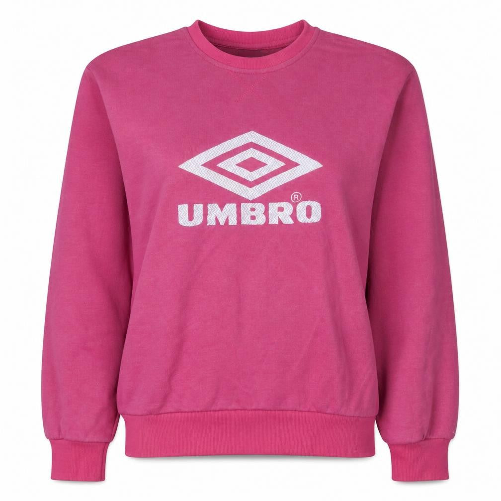 Womens UK Size L Umbro Pink Pullover Sweatshirt