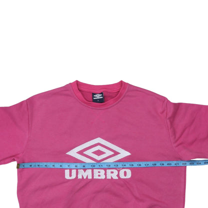 Womens UK Size L Umbro Pink Pullover Sweatshirt