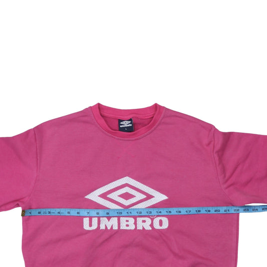 Womens UK Size L Umbro Pink Pullover Sweatshirt