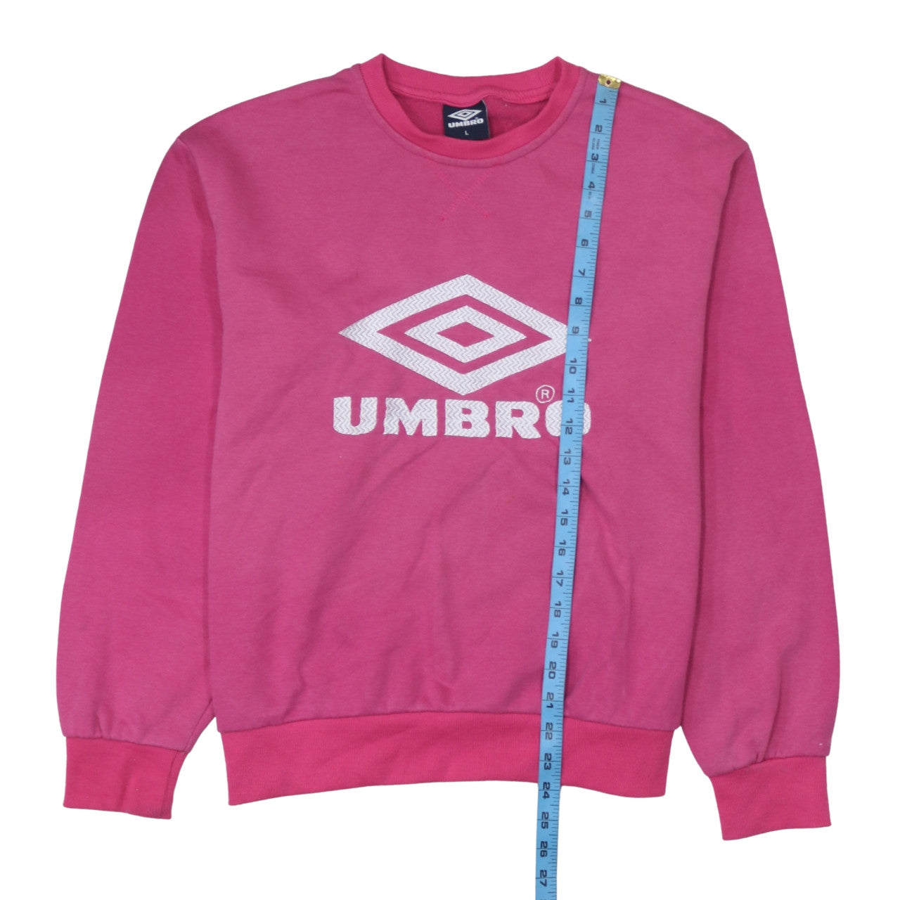 Womens UK Size L Umbro Pink Pullover Sweatshirt