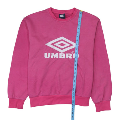 Womens UK Size L Umbro Pink Pullover Sweatshirt