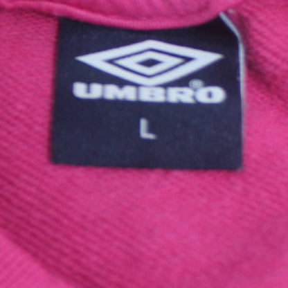 Womens UK Size L Umbro Pink Pullover Sweatshirt