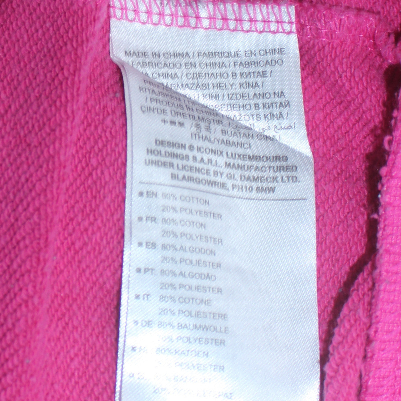 Womens UK Size L Umbro Pink Pullover Sweatshirt