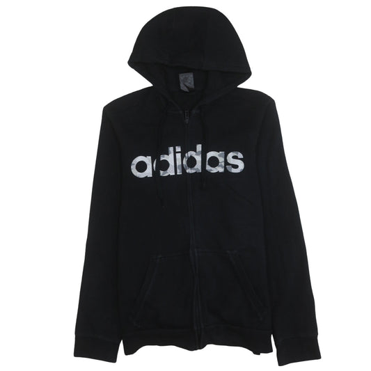 Mens UK Size S adidas Black Full Zip Hoodie