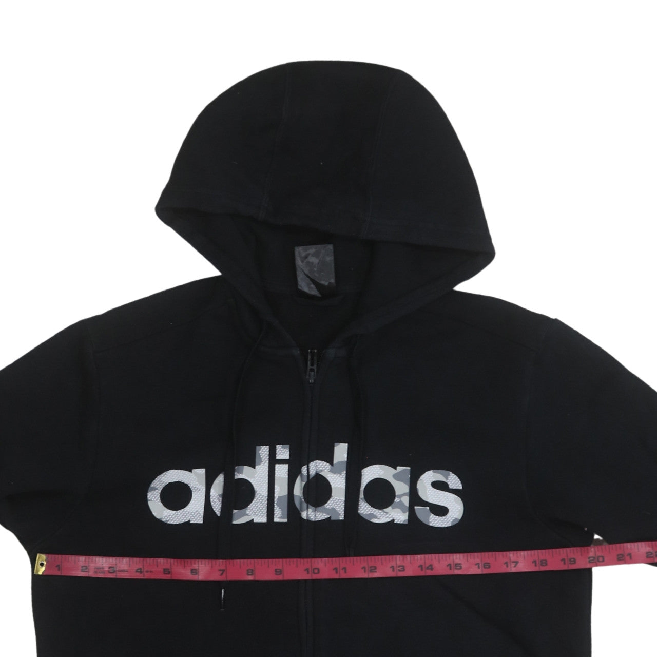 Mens UK Size S adidas Black Full Zip Hoodie