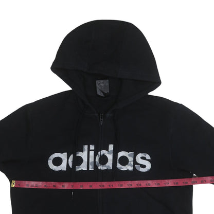 Mens UK Size S adidas Black Full Zip Hoodie