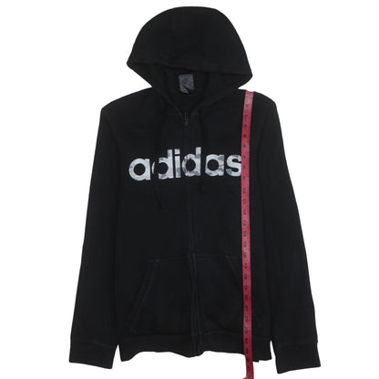 Mens UK Size S adidas Black Full Zip Hoodie