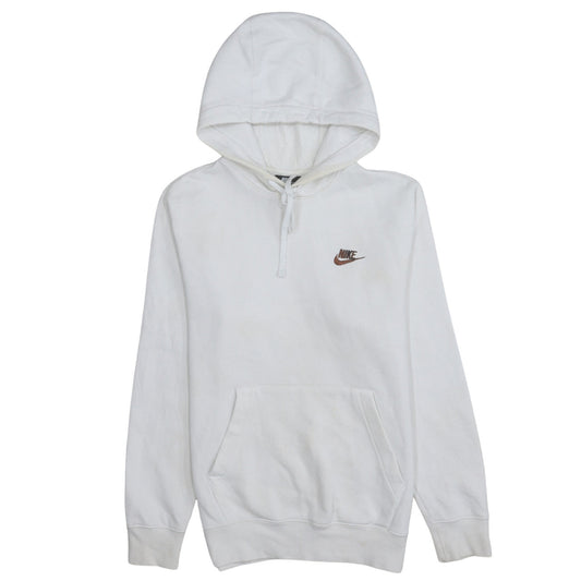 Mens UK Size XS Nike White Pullover Hoodie