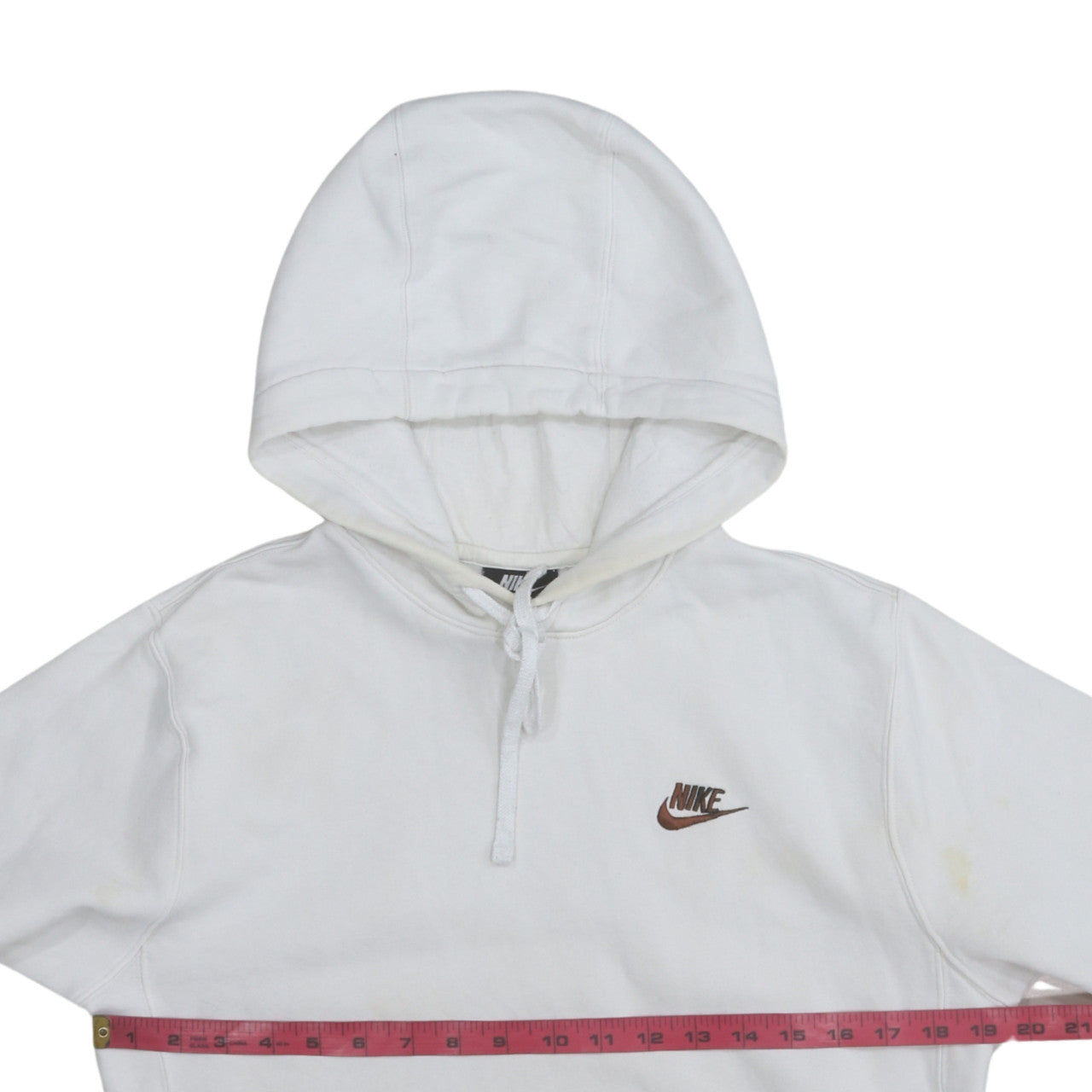 Mens UK Size XS Nike White Pullover Hoodie