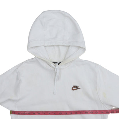 Mens UK Size XS Nike White Pullover Hoodie